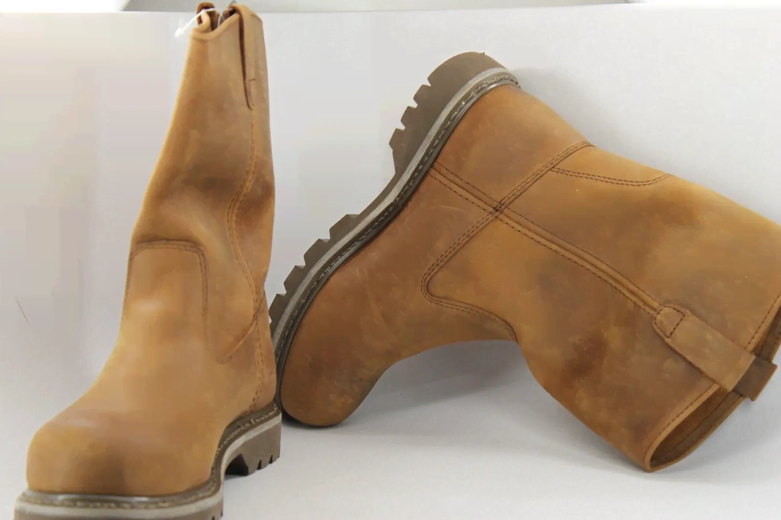 CAT P90418 Womens Revolver Steel Toe Oil Resistant Leather Work Boot sz 9-0