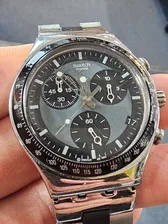 Vintage Mens Swatch Irony AG 1999 Stainless Steel 40mm Quartz Watch Pre-owned