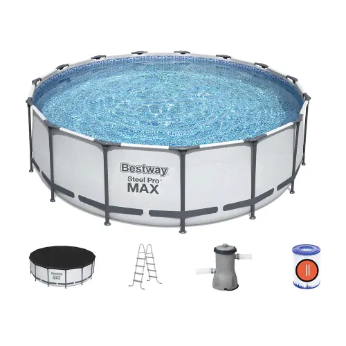 Бассейн каркасный 427х122 Bestway Steel Pro Max-0