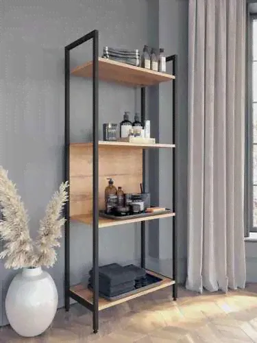Стеллаж напольный лофт WOODSTEEL Urban, 60х30х146 см (цена с озон-картой)