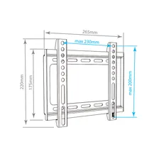 Кронштейн ARM MEDIA STEEL-5 черный 15"-47"