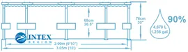 Каркасный бассейн Bestway 56677 305х76 Steel Pro Frame