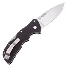 Нож складной Cold Steel Mini Recon 1 Clip Point, сталь AUS-10A, рукоять термопластик GRN, black